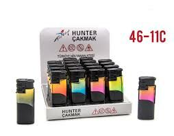 Hunter 46-11 Model Deri̇ Kılıflı Rüzgar Çakmak
