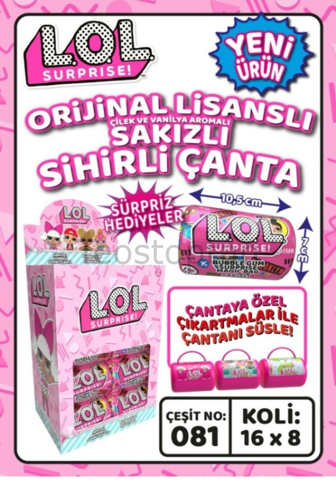 LOL süpriz çanta 16'lı